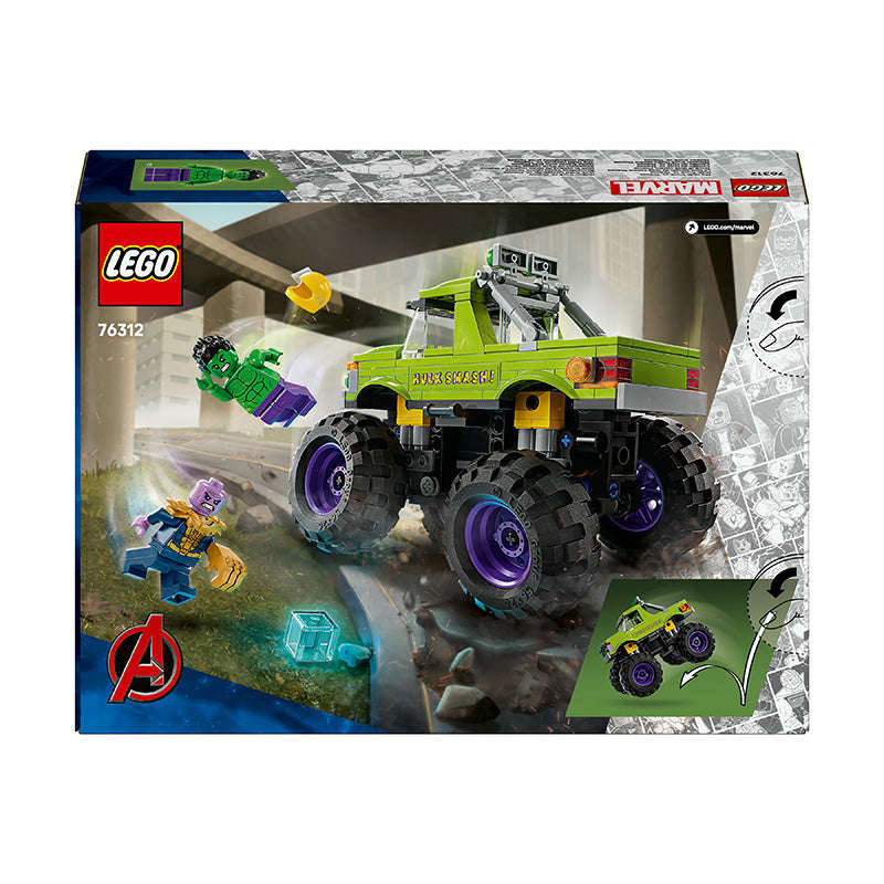 LEGO® ǀ Marvel The Hulk Truck vs. Thanos Super Hero Building Toy Vehicle 76312