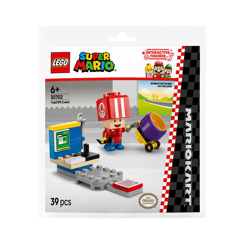 LEGO® Super Mario: Mario Kart  Toad (Pit Crew) Recruitment Bag 30702