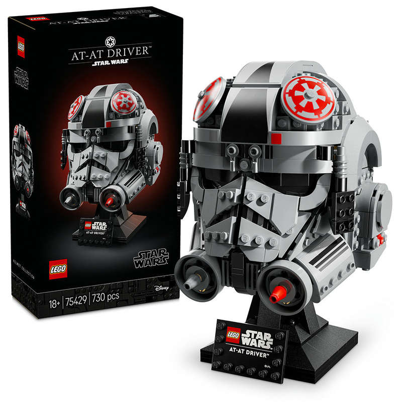 LEGO® Star Wars AT-AT Driver Helmet, Buildable Model Kit 75429
