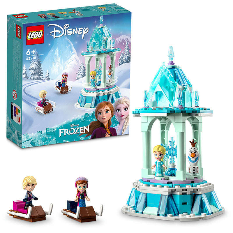 LEGO® ǀ Disney Anna and Elsas Magical Merry-Go-Round Building Toy Set 43218