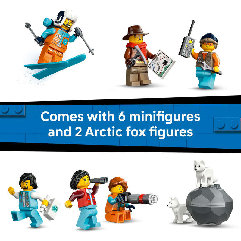 LEGO® City Explorers Arctic Polar Express Train Toy Vehicle Set 60470