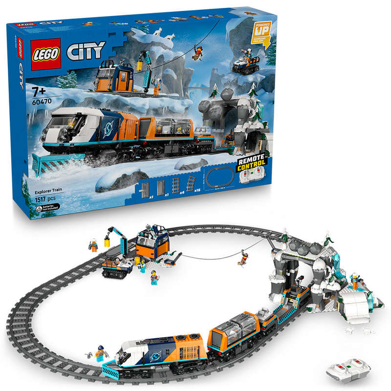 LEGO® City Explorers Arctic Polar Express Train Toy Vehicle Set 60470