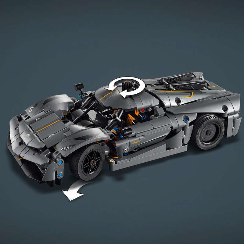 LEGO® Technic Koenigsegg Jesko Absolut Grey Hypercar 42173
