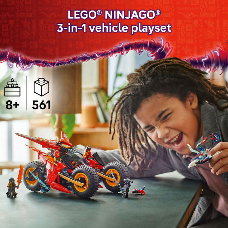 LEGO® NINJAGO® Ninja Combat Vehicle 3-in-1 Toy Building Set 71844