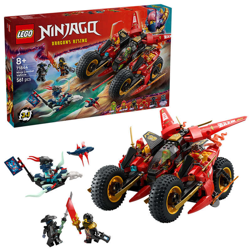 LEGO® NINJAGO® Ninja Combat Vehicle 3-in-1 Toy Building Set 71844