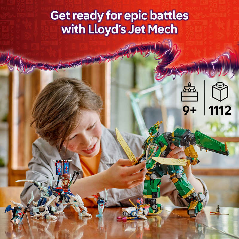 LEGO® NINJAGO® Lloyds Jet Mech Ninja Toy Building Kit 71845