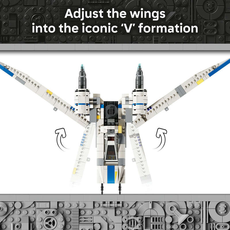 LEGO® Star Wars: Andor Rebel U-Wing Starfighter Buildable Vehicle Model 75399