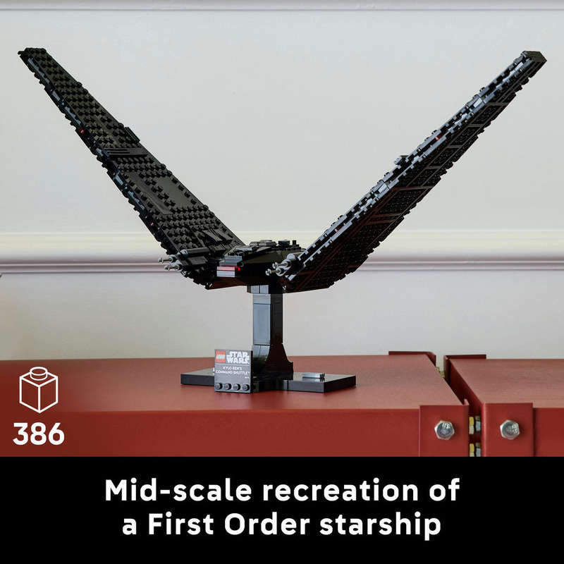 LEGO® Star Wars Kylo Rens Command Shuttle, Buildable Starship Model Kit 75406