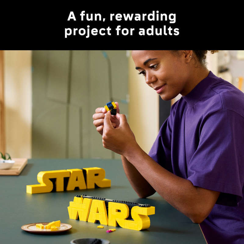 LEGO® Star Wars Brick-Built Star Wars Logo Sign 75407