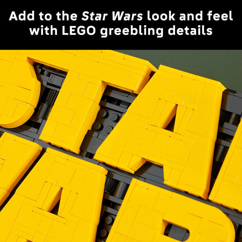 LEGO® Star Wars Brick-Built Star Wars Logo Sign 75407