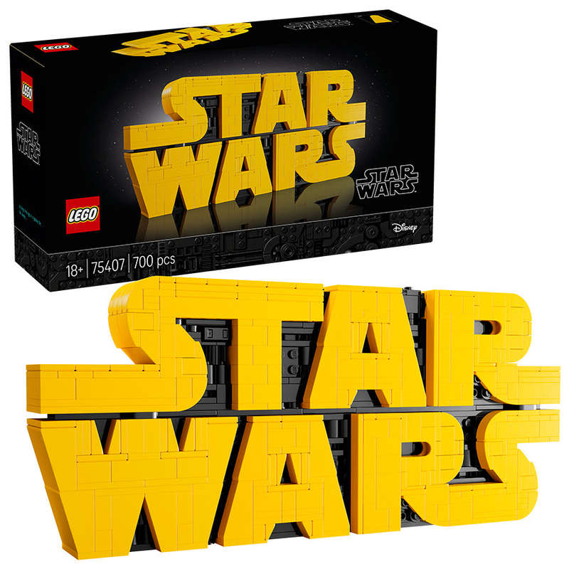 LEGO® Star Wars Brick-Built Star Wars Logo Sign 75407