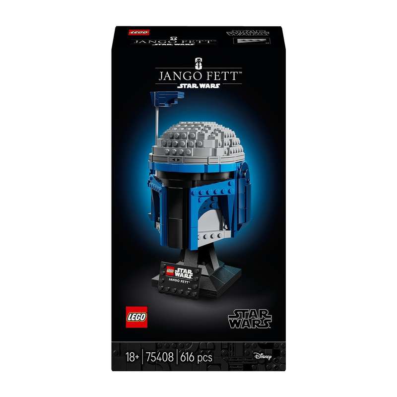LEGO® Star Wars Jango Fett Helmet, Buildable Model Kit for Adults 75408