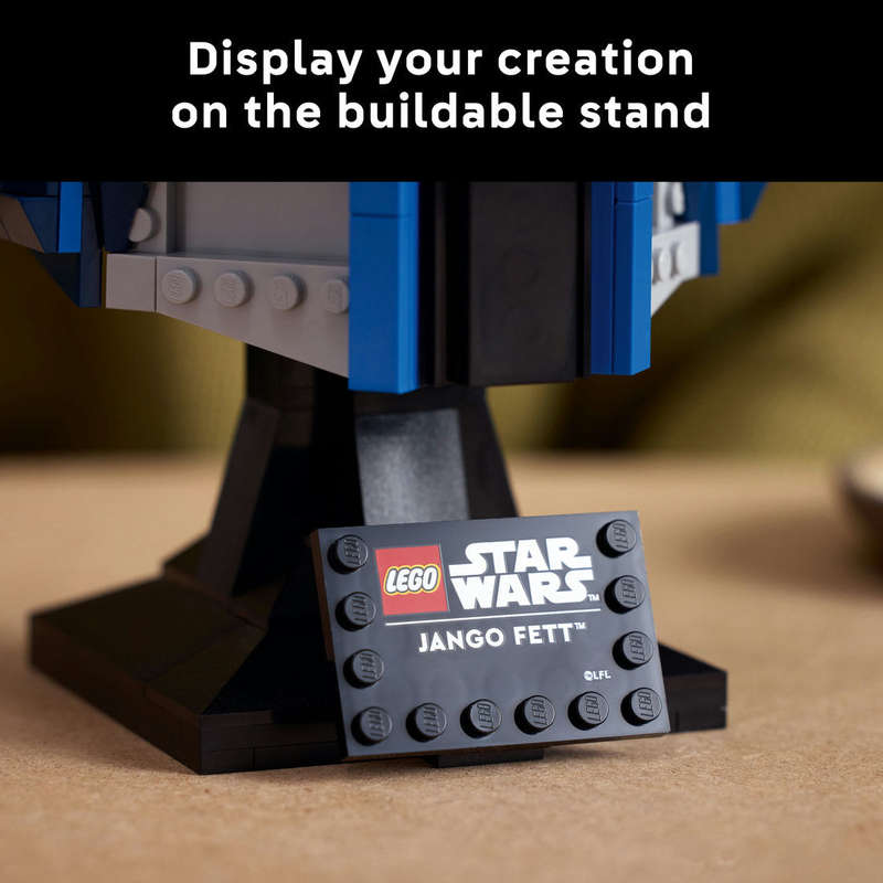 LEGO® Star Wars Jango Fett Helmet, Buildable Model Kit for Adults 75408