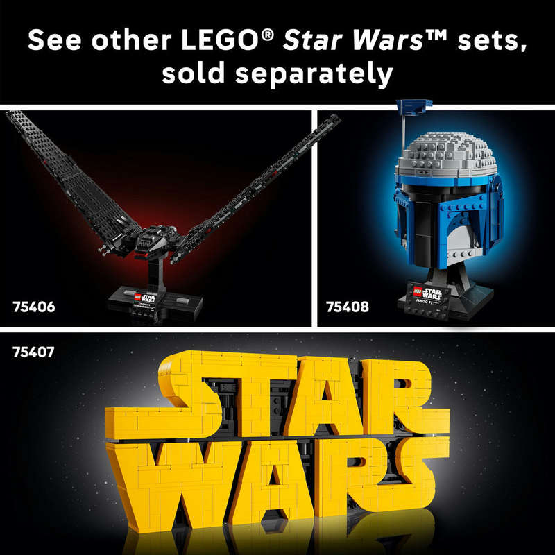 LEGO® Star Wars Kylo Ren Helmet, Buildable Model Kit for Adults 75415