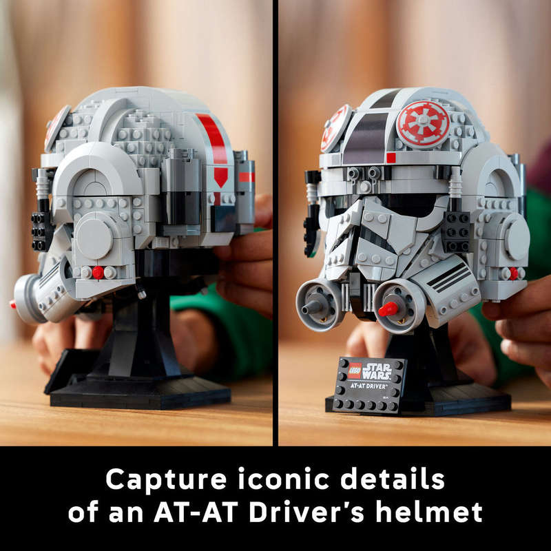 LEGO® Star Wars AT-AT Driver Helmet, Buildable Model Kit 75429