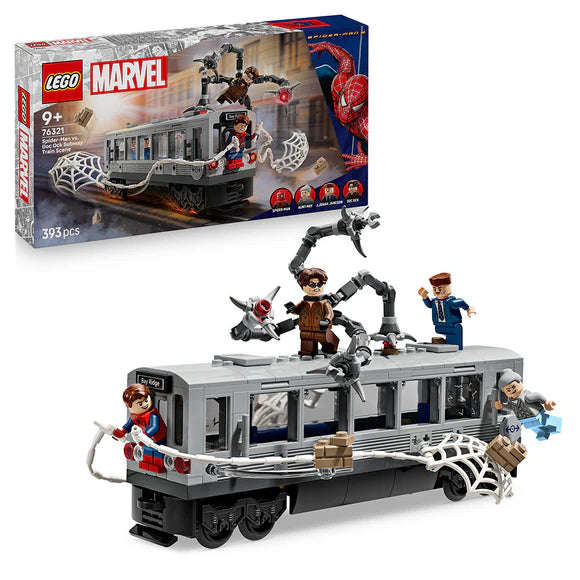 LEGO® ǀ Marvel Spider-Man vs. Doc Ock Subway Train Scene Building Toy 76321