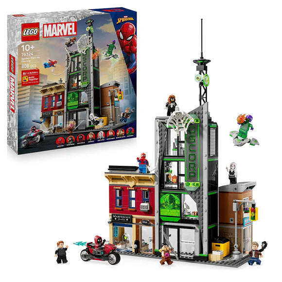 LEGO® ǀ Marvel Spider-Man vs. Oscorp, Kids Super Hero Building Kit 76324