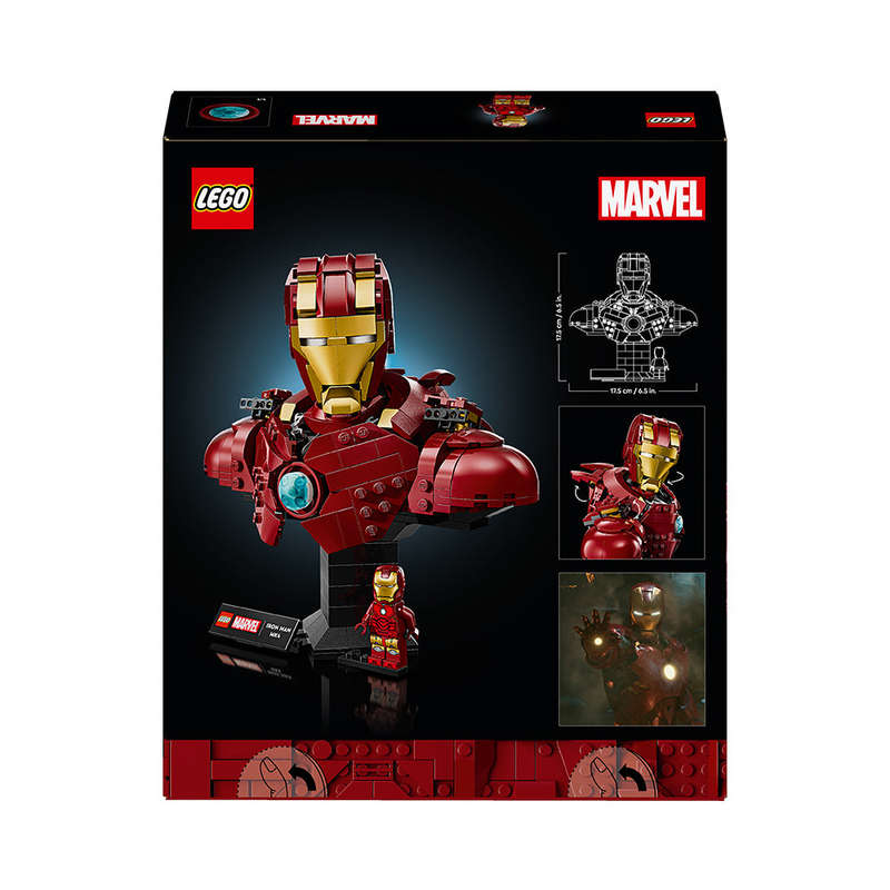 LEGO® ǀ Marvel Iron Man MK4 Bust, Buildable Model for Adults with Minifigure 76327