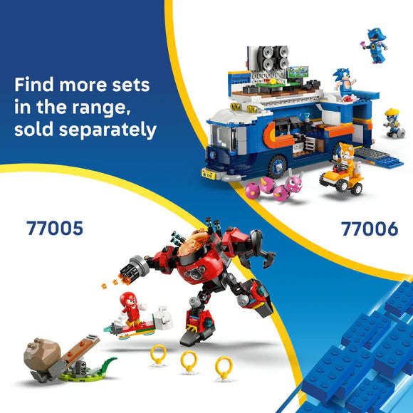 LEGO® Sonic the Hedgehog Team Sonic Command Truck Toy Gaming Merch 77006