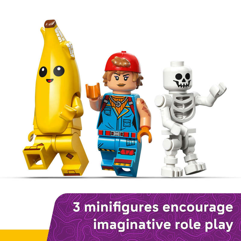 LEGO® Fortnite® Peely & Sparkplugs Camp Video Game Building Set 77075