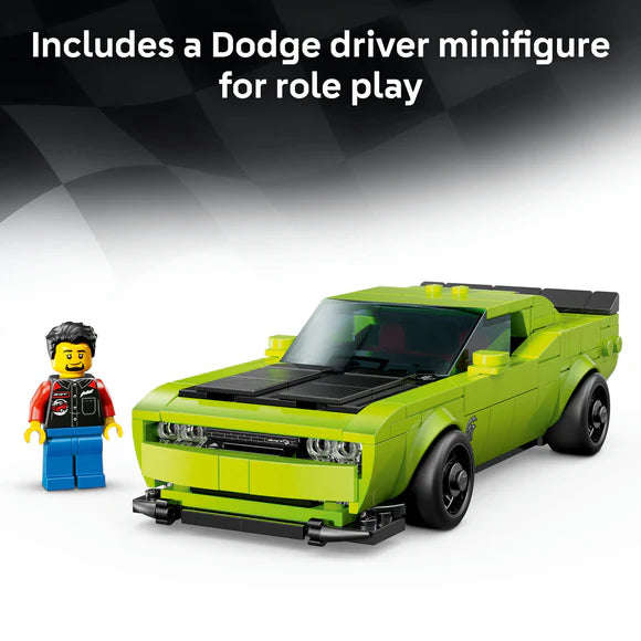 LEGO® Speed Champions Dodge Challenger SRT Hellcat Sports Car Toy 77237