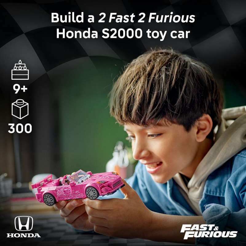 LEGO® Speed Champions 2 Fast 2 Furious Honda S2000 Pink Car Toy 77241