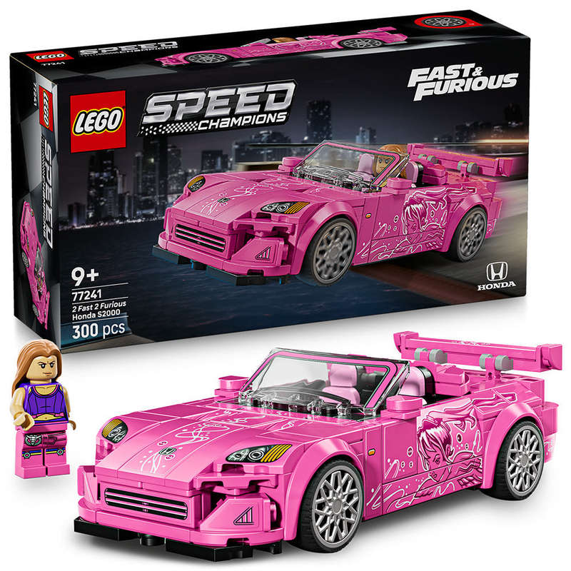 LEGO® Speed Champions 2 Fast 2 Furious Honda S2000 Pink Car Toy 77241