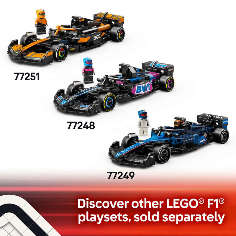 LEGO® Speed Champions MoneyGram Haas F1® Team VF-24 Race Car Toy Vehicle 77250