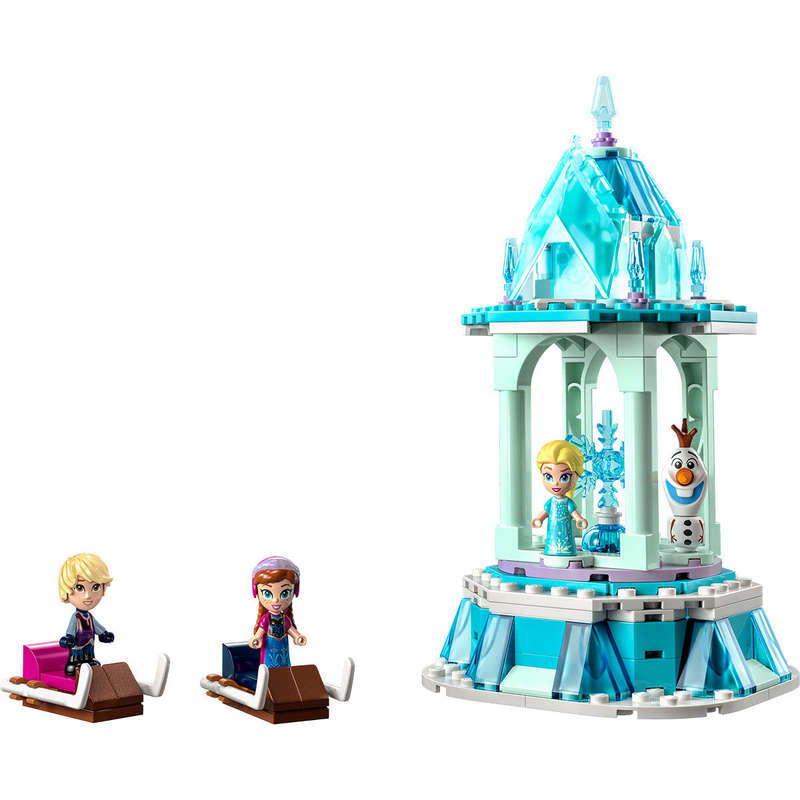 LEGO® ǀ Disney Anna and Elsas Magical Merry-Go-Round Building Toy Set 43218