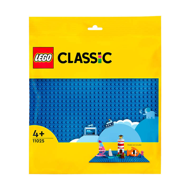 LEGO® Classic Blue Baseplate Building Kit 11025