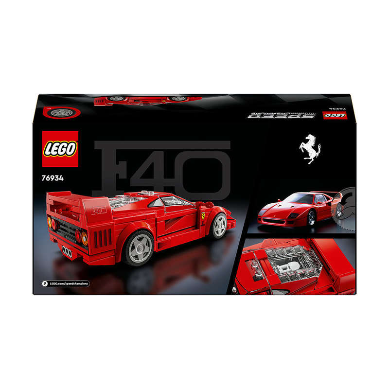 LEGO® Speed Champions Ferrari F40 Supercar Vehicle Toy 76934