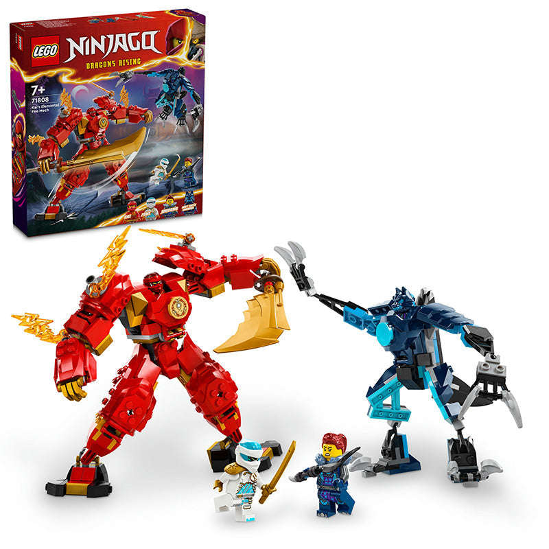 LEGO® NINJAGO® Kais Elemental Fire Mech Toy Set 71808