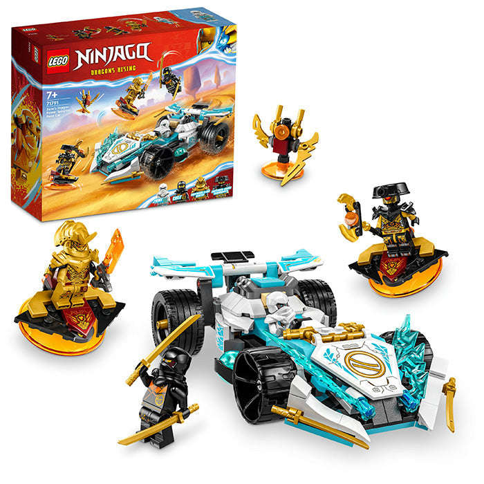 LEGO® NINJAGO® Zanes Dragon Power Spinjitzu Racing Car Building Set 71791