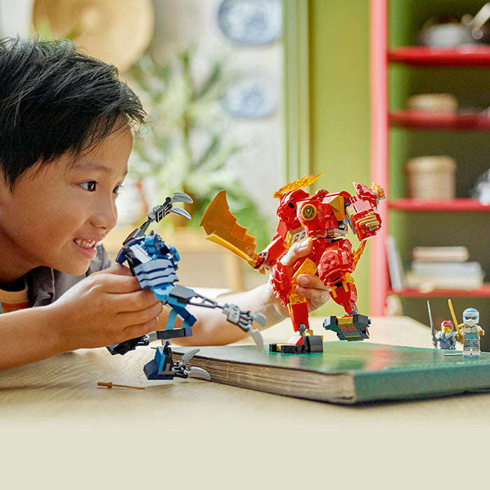 LEGO® NINJAGO® Kais Elemental Fire Mech Toy Set 71808