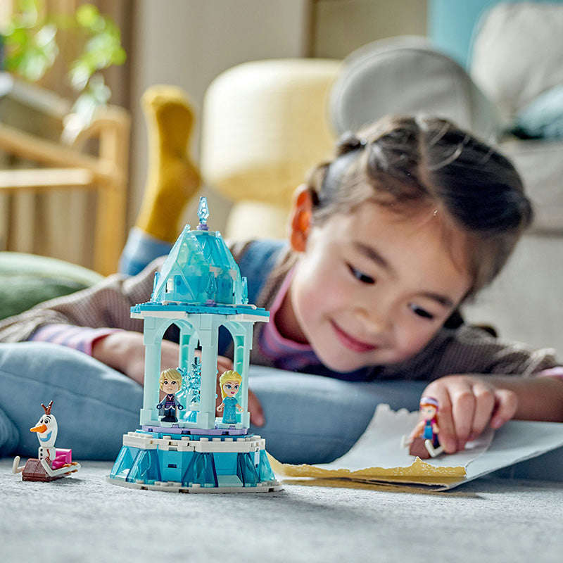 LEGO® ǀ Disney Anna and Elsas Magical Merry-Go-Round Building Toy Set 43218