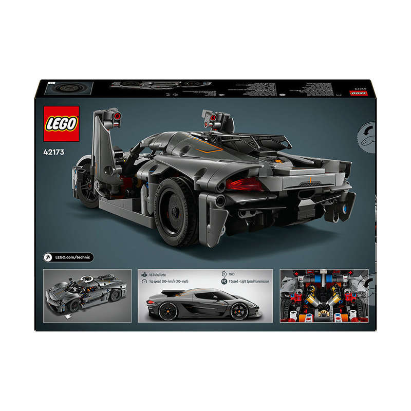 LEGO® Technic Koenigsegg Jesko Absolut Grey Hypercar 42173