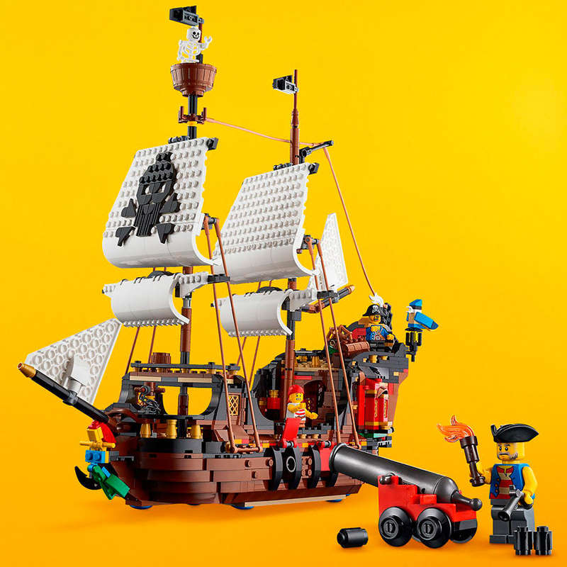 LEGO® Creator 3in1 Pirate Ship Toy Model Building Kit 31109