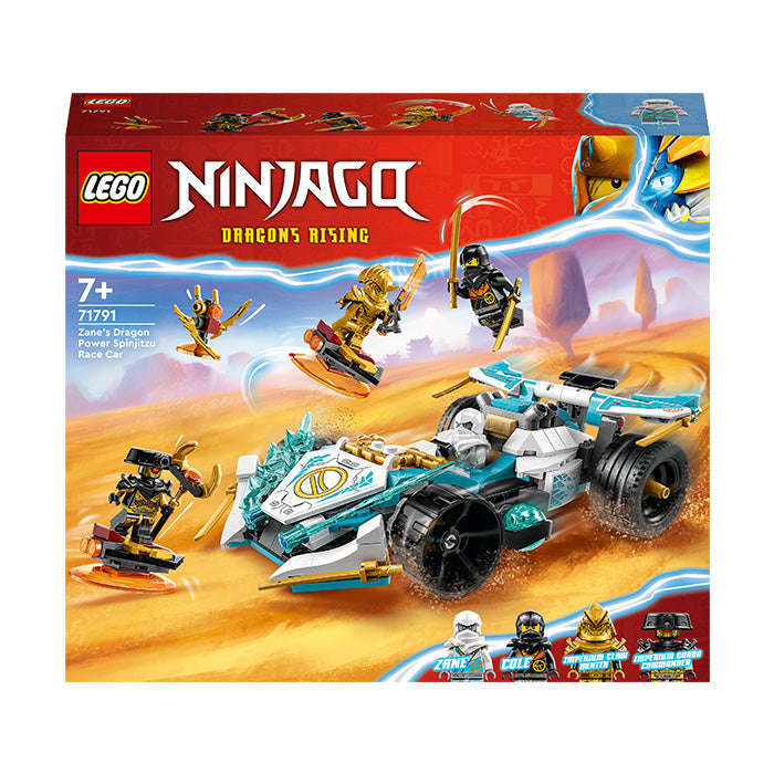 LEGO® NINJAGO® Zanes Dragon Power Spinjitzu Racing Car Building Set 71791