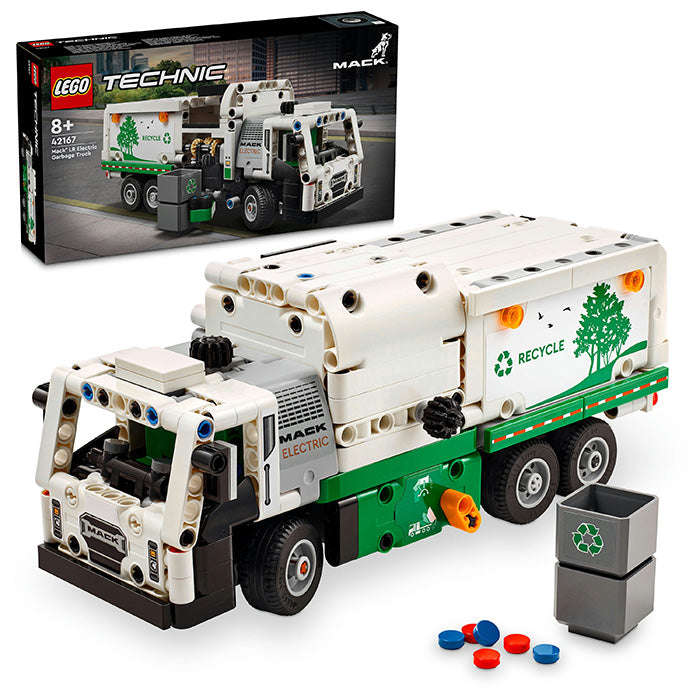 LEGO® Technic Mack LR Electric Garbage Truck Vehicle Toy 42167
