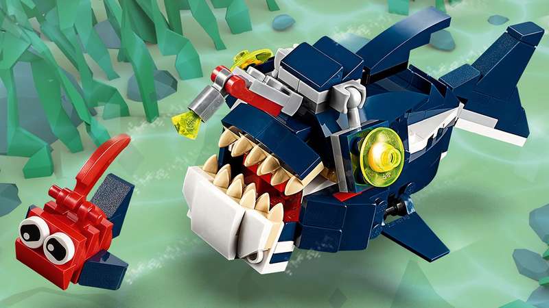 LEGO Creator 3in1 Deep Sea Creatures Building Kit 31088