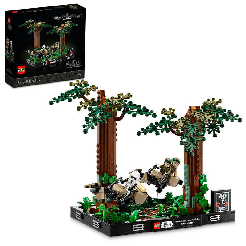 LEGO® Star Wars Endor Speeder Chase Diorama Building Set 75353
