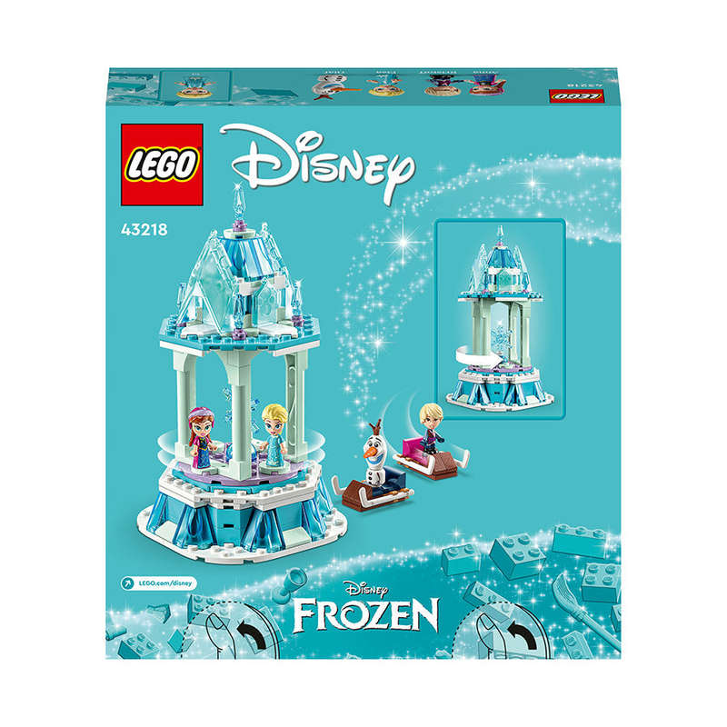 LEGO® ǀ Disney Anna and Elsas Magical Merry-Go-Round Building Toy Set 43218