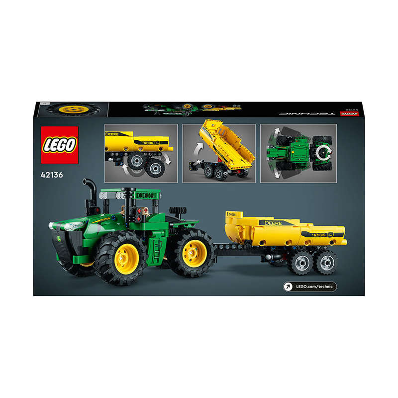 LEGO® Technic John Deere 9620R 4WD Tractor Model Building Kit 42136