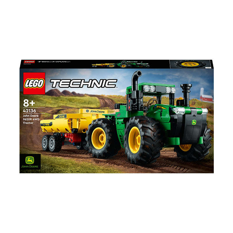 LEGO® Technic John Deere 9620R 4WD Tractor Model Building Kit 42136