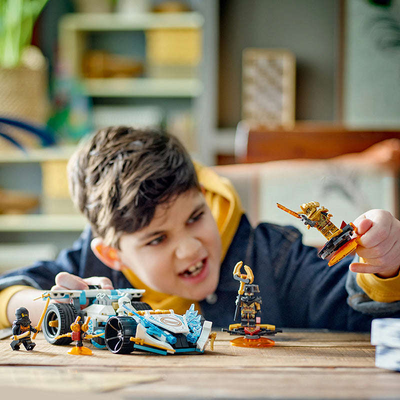 LEGO® NINJAGO® Zanes Dragon Power Spinjitzu Racing Car Building Set 71791