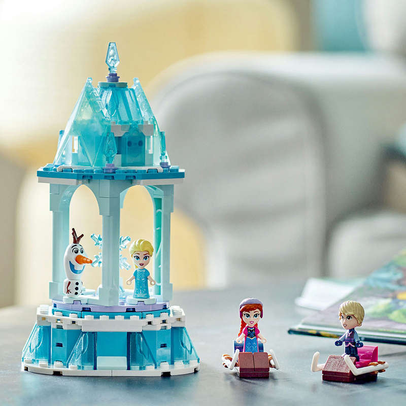 LEGO® ǀ Disney Anna and Elsas Magical Merry-Go-Round Building Toy Set 43218