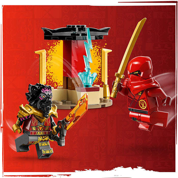 LEGO® NINJAGO® Kai and Rass Car and Bike Battle Building Toy Set 71789