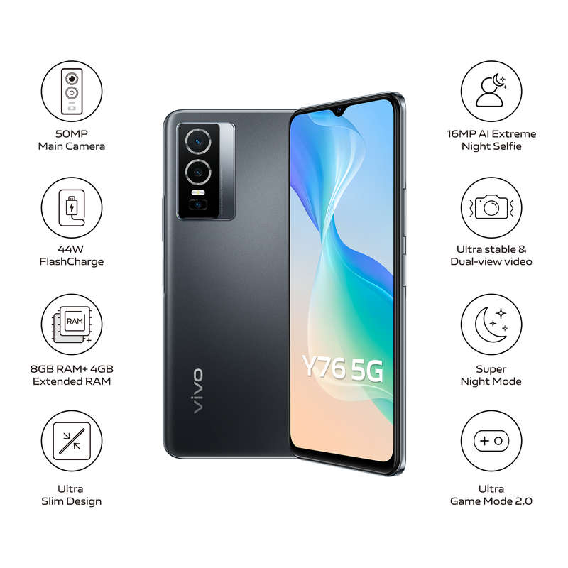 **BRAND NEW & SEALED** VIVO Y76 128GB 5G -WORTH R10k -GRAB IT FROM JUST R4999!!!! CLEARANCE SALE!!!!