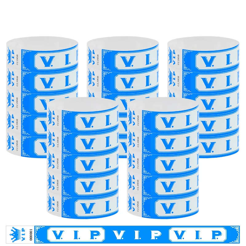 Synthetic Paper Pre printed VIP wristbands