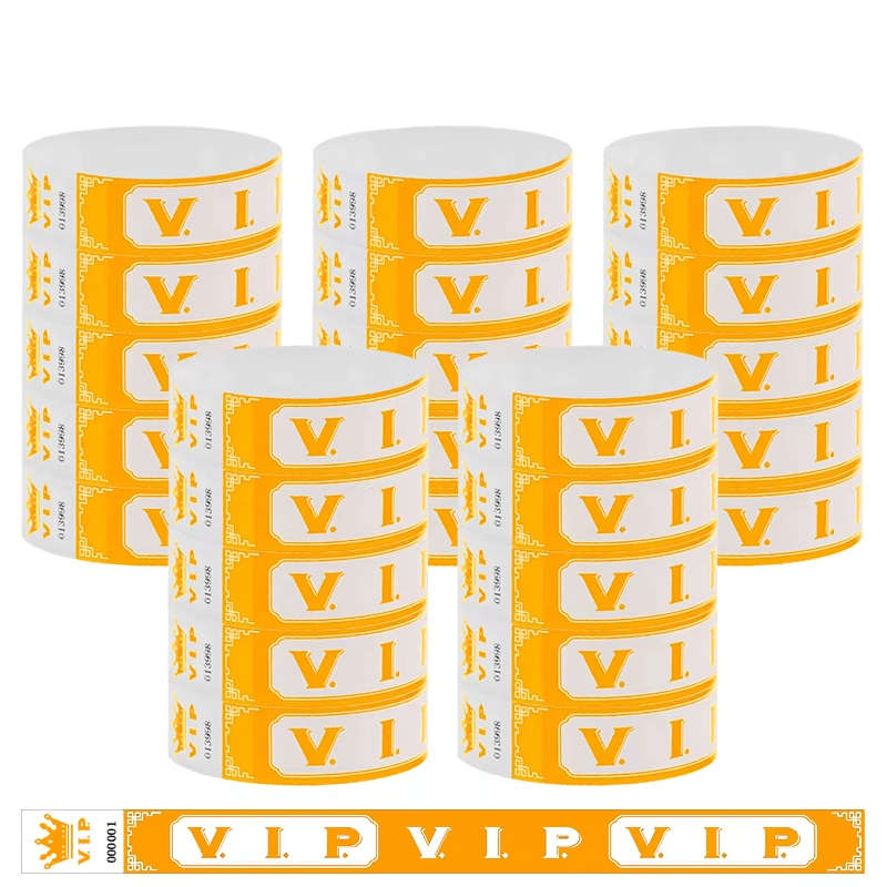 Synthetic Paper Pre printed VIP wristbands